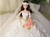 Bonecas Noiva Boneca Brinquedos para Meninas Criança Presente de Aniversário Presente de Casamento 48cm 230904