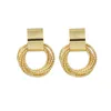 Metallic Gold Color Design Earring Multiple Small Circle Pendant Earrings Fashion Jewelry Wedding Party Earrings For Woman