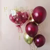 Other Event Party Supplies 20pcs 51012inch Burgundy Pearl Latex Balloons Helium Wine Red Baby Bridal Shower Wedding Birthday Decorations 230905