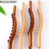 Full Body Massager 820 Beads Gua Sha Massage Stick Carbonized Wood Back Scrapping Meridian Therapy Wand Muscle Relaxing Body Massager Guasha 230904