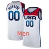 NBA 2023 Fiba Usas World Cup basketbalshirt 4 Tyrese Haliburton 12 Josh Hart 8 Paolo Banchero 5 Mikal Bridges 11 Jalen Brunson 10