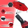 Paraguas a prueba de viento de doble capa resistente paraguas completamente automático lluvia hombres mujeres 10k fuerte lujo negocio masculino gran sombrilla 230905