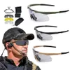 Lunettes de soleil tactiques lunettes tactiques Sports de plein air escalade pêche lunettes de sécurité CS jeu équipement militaire 3 lentilles ensemble lunettes de protection 230905