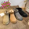 10A Vera pelle di alta qualità Mini stivali con plateau in lana Pantofole Tazz Sandali firmati Stivali firmati australiani da donna Scarpe invernali firmate