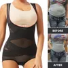 Women Shapers Women Bodysuit Bodys Full -Body Shaper Bieźnia Biełdowa Seksowna Seksowna Kontrola brzucha Shapewear Siatka Płaski brzuch Underbust Corset 230905