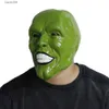 Party Masks Green Latex Mask Jim Carrey Movie Fancy Dress Loki The Mask Halloween Accessory T230905