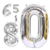 Autres fournitures de fête d'événement 40 pouces Rose Gold Numéro Ballon Anniversaire Décoration de mariage Ballons de feuille numérique gonflable hélium Balon jouet en gros 230905