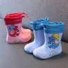 Stiefel Kinder EVA Abnehmbare Plüsch Regen Stiefel Jungen Mädchen Kleinkind Wasserdichte Schuhe Leichte Warme Kinder Wasser Schuhe für Vier Jahreszeiten 230904