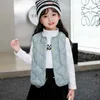 Manteau en duvet pour enfants, gilets chauds pour enfants, nouveaux gilets d'automne pour bébés garçons, vestes sans manches pour enfants, manteaux pour filles 1-8T R230905