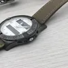 Najwyższej jakości zegarek stalowy kwarc Ruch męski zegarki zegarków ze zegarków ze stali nierdzewnej skórzany pasek na rękę 234273a