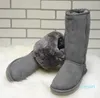 Designer Women's Classic tall Boots Winter leather Snow Boots furry Outdoor warmth woman shoes multiple colour
