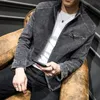 Men s jackor jaket denim vintage butik musim gugur pria jaket kasual anak muda katun versi korea warna solid baru 2023 230904