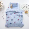 Quilts 3 Stuks 100 Katoenen Dekbedovertrek Kussensloop Laken Kinderen Beddengoed Set Baby Voor Borns Cartoon Covers 230904