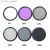 Filters 6 in 1 49 52 62 67 72 77 82mm UV CPL FLD ND2 ND4 ND8 Lens Filter Kit Camera Polarizer for Nikon Pentax DSLRs Q230905