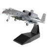 Aircraft Modle 1 100 A-10 Attack Plane Fighter Attack Plane Display Model - Metal Mini Military Aircraft with Stand 230904