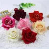 10 pièces grandes roses en tissu de velours têtes de fleurs artificielles décoration de voiture de mariage noël Halloween fête boîte-cadeau décor flores200W