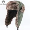 BeanieSkull Caps CAMOLAND Thermal Faux Fur Winter Bomber Hats Men Women Windproof Earflap Hat Russian Ushanka Trapper Trooper Snow Cap 230904