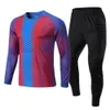 Autres articles de sport Enfants Adulte Gardien de but Jersey de football Enfant Femmes Hommes Football Uniforme Éponge de protection Formation à manches longues 230904