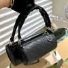 Designer handbag womens cylinder bag shoulder bag new all-in-one fashion casual leather bag