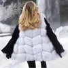Womens Fur Faux High Quality Vest Coat Luxury Warm Women Coat Vests Winter Fashion Päls