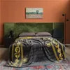Одеяла Роскошное покрывало в клетку с двухсторонним принтом Покрывало на кровать Трикотажное толстое теплое мягкое стежковое покрывало для дивана Пикник 230905