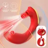 Vibrateurs LICKLIP Moonbox sucer vibrateur stimulateur clitoridien Flexible double Vibration mamelon Clitoris 18 jouets sexuels pour femmes Couples cadeau 230904