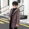 Manteau en duvet décontracté pour garçons, manteaux d'hiver à capuche pour enfants, vêtements épais, veste pour enfants, vêtements d'extérieur pour 6 8 9 10 12 R230905