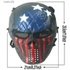 Maschere per feste Real Outdoor CS Zombie Skull Mask Attrezzatura da campo Full Face Warrior Mask Forniture per esterni militari Abito di Halloween Maschera tattica T230905