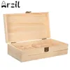 Caixa de armazenamento de óleos essenciais de madeira 25 orifícios de madeira natural de pinheiro artesanal sem tinta225s