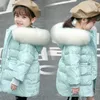 Piumino Gradi Piumino bianco spesso invernale per vestiti da ragazza Cappotto per bambini con cappuccio Capispalla per bambini R230905