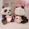 Blocs Panda Blocs de Construction Jouets pour Filles Cadeau BRICOLAGE Diamant Blocs Beaux Jouets Animaux Blocs de Construction Enfants Jouets R230907