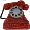 装飾的なオブジェクトの置物の置物キュートピギーバンクレトロ電話ピギーバンクマネーボックスホームデコレーションオーナメント光沢のある赤いコインバンク漫画セーブボックス彫像ギフトT230905