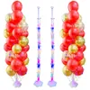 Andra evenemangsfestleveranser 12 Set Confetti Balloons Stand Balloon Column Holder Wedding Birthday Decoration Kids Baby Shower Pump Balons Accessories 230905