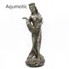 Objets décoratifs Figurines Aqumotic Richesse Déesse Plouto Argent Mascotte 1pc Décoration pour Maison Magasin Femmes Mythe Dieu Ploutos Décor environ 27 cm 230904