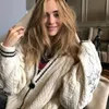Kadın Sweaters Kış Tay Kadınlar Yıldız İşlemeli Hurgan Lor Örme Kazak Swif t Bej Tops Sonbahar Şöyle Konuşma Mor 230904