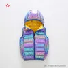 Down Coat Girls Down Vest Vestes Hiver Chaud Vers Le Bas Gilet Vestes Pour Enfants Bébé Manteau À Capuchon Vêtements Pour Enfants Garçons Vêtements D'extérieur Légers R230905