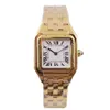 Lady aaa rechthoekig quartz horloge roestvrij staal glijdende gesp gouden dameshorloges saffier lichtgevend duikhorloge Montre de Luxe301B