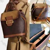 Dauphine-Rucksack, Designer-Rucksack für Damen, Herren, Schulrucksäcke, Designer, Herren-Reise-Designer-Tasche, Damen-Schultertasche aus Kinderleder, zweifarbige Luxus-Handtaschen