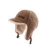 Berretti BeanieSkull Autunno Inverno Cappello in cashmere per uomo russo coreano Casual ispessito caldo paraorecchie morbido berretto da pilota 230925