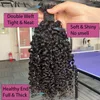 Кружевные парики Bundel rambut keriting Kinky manusia jalinan Virgin Brasil 100 extensi mentah untuk wanita CARA hitam alami 230905