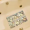 Funlife 3D 방지 방지 방수 욕조 스티커 자체 접착 욕조 데칼 조약돌 어린이 샤워 욕조 매트 욕실 장식 20111237b