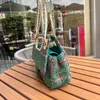 Pearl Chain Flip Bag Women Messenger Torby Tweed torebka Patchwork Kolor Złote Sprzęt Klucz wysokiej jakości Wewnętrzny zamek błyskawiczny