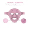 Gesichtspflegegeräte 3D-Silikonmaske Elektrisches EMS-Vibrations-V-Gesichtsmassagegerät Anti-Falten-Magnetmassage Facelifting-Schönheitsmaschine 230904