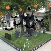 Party Decoration Artificial Spider Web Halloween Decoration Scary Party Scene Props White Stretchy Cobweb Horror House Home Decora Accessories X0905