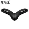 IEFiEL Uomo Sexy Mesh Bikini Perizoma Mutandine da uomo See Through Gay Intimo Trasparente Mens G-String Aperto Indietro Elastico Jockst246i