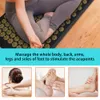 Rückenmassagegerät Pranamat Eco Lotus Spike Mat Akupunktur-Massagekissen Kuznetsovs Applikator für Nacken Fuß Rücken Yoga Akupressur-Massagematte 230904