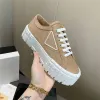 Diseñador Zapatillas de deporte clásicas Gabardina Nylon Zapatos casuales Marca Ruedas Entrenadores Zapatillas de lona de lujo Plataforma de moda Zapato sólido realzar 858