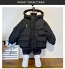 ダウンコートチルドレンカシミアコットンダウンジャケットコート冬の厚い温かいフード付きパーカスコートキッズボーイズガール2-15歳古いR230905