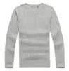 Gratis frakt Ny kvalitet Wile Polo Men's Twist Sweater Knit Cotton Pullover Small Horse Game Plus Size Clothing 3 XXXL LWH1995