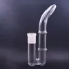 Groothandel glazen oliebrander bong J-haakadapter voor asvangers 14 mm vrouwelijk glazen rietje Curve Tube Pipes DIY rookaccessoires met mannelijke glazen oliebranderpijpen